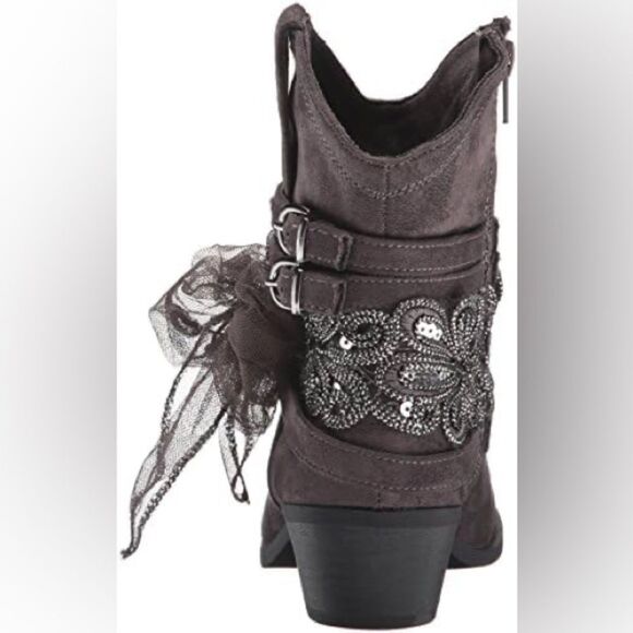 Not Rated Women's Midas Ankle Bootie Grey Sz 7.5 women - Picture 5 of 16